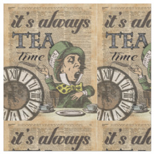 Tissu "Il est toujours art fol de dictionnaire de