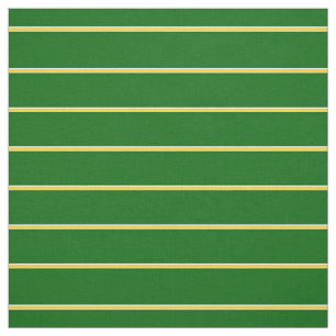 Tissu Île vert/or/blanc pin rayé design/motif