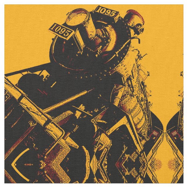 Tissu Illusion optique de train de Steampunk (Fermer)