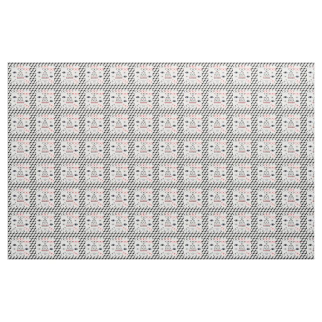 Tissu Illusion optique Diagramme visuel Docteur Motif op (Yard)