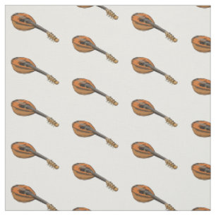 Tissu Illustration de cartoon de mandoline