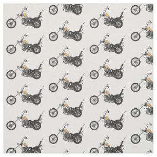 Tissu Illustration de Chopper Motorcycle 1950