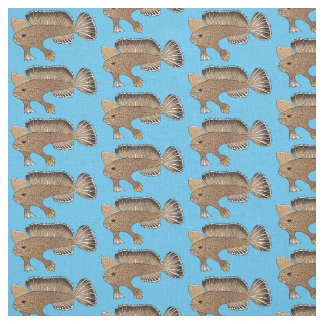 Tissu Illustration de dessin animé de poisson-bourdon (Échantillon)