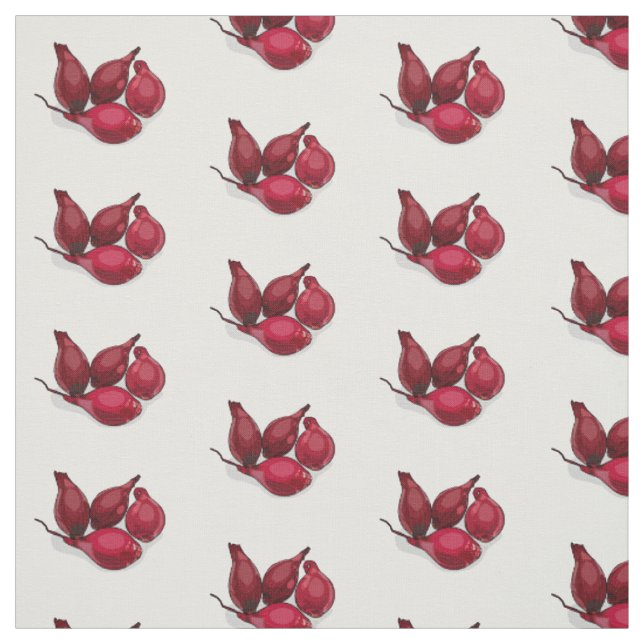 Tissu Illustration de dessin animé Shallot (Échantillon)