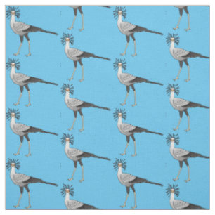 Tissu Illustration de dessin du secrétaire pour oiseaux