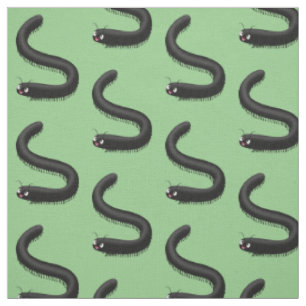 Tissu Illustration de dessin mignon millipede