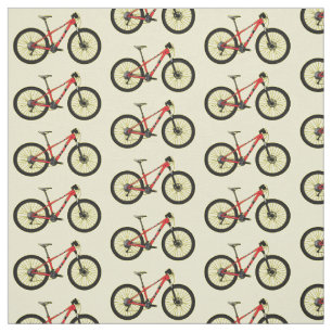 Tissu Illustration de la bande dessinée de vélo