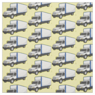 Tissu Illustration de la caricature du camion-boîte