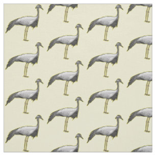 Tissu Illustration de la grue Demoiselle