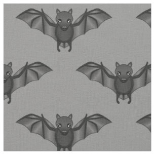 Tissu Illustration de motif de chauve-souris de dessin a