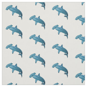 Tissu Illustration de requin marteau