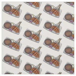 Tissu Illustration de Satay