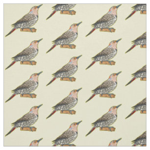 Tissu Illustration d'oiseau de scintillement du Nord
