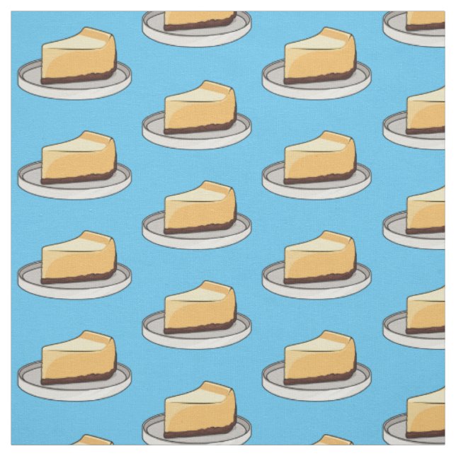 Tissu Illustration du dessin animé Cheesecake (Échantillon)