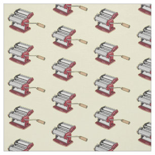 Tissu Illustration d'un fabricant de pâtes alimentaires