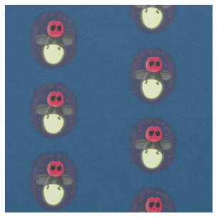 Tissu Illustration d'une luciole à éclair mignon