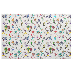 Tissu Illustrations De Joueurs De Football Amusants