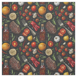 Tissu Image de produits de cuisine.