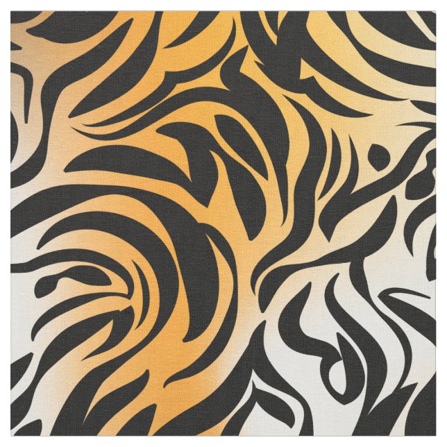 Tissu Imaginaire Zebra Tiger Impression (Fermer)