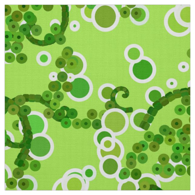 Tissu Impression Confetti Abstrait moderne, Vert citron (Échantillon)