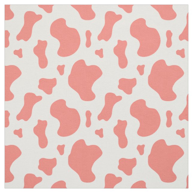 Tissu Impression Corail Rose Cow  (Échantillon)