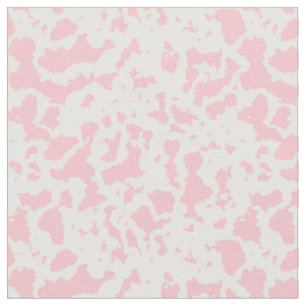 Tissu Impression de vache rose clair