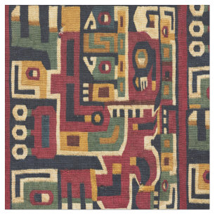 Tissu Impression du Motif Wari précolombien Central Ande