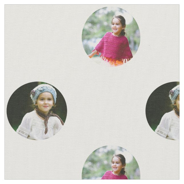 Tissu Impression personnalisée 2 points photo (Fermer)