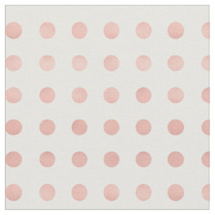 Tissu Imprimé à Points Rose Gold au Yard
