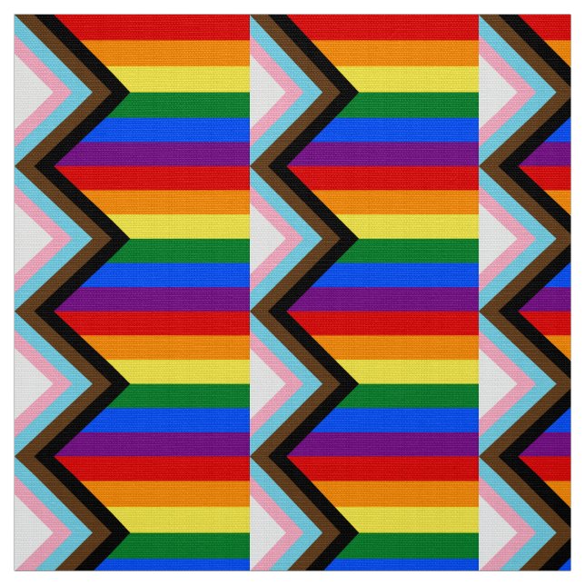 Tissu Indicateur de fierté de progression LGBTQ+ (Échantillon)