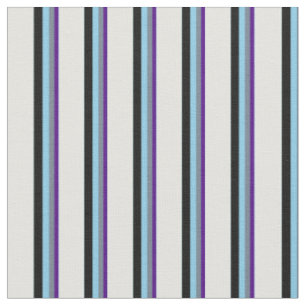 Tissu Indigo, gris ardoise, bleu ciel, noir et cyan clai