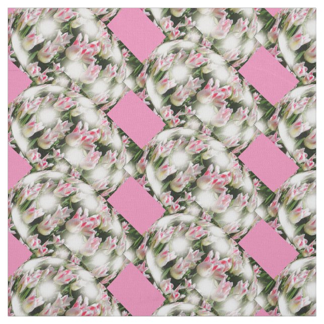 Tissu Inspirations de tulipes (Échantillon)