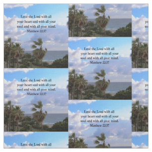 TISSU INSPIRING MATTHEW 22:37 SCRIPTURE VERSE
