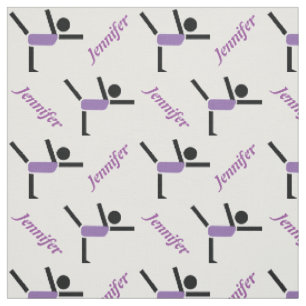 Tissu Interprète de gymnastique et votre nom personnalis