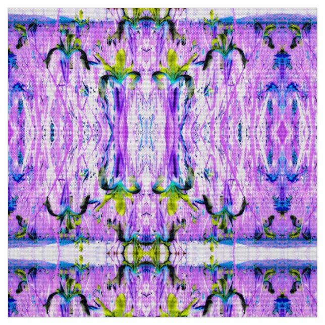 Tissu Iris Lilac Jaune (Échantillon)