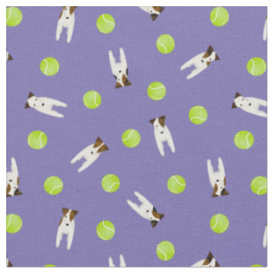 Tissu Jack Russell Terrier chiens avec balles de tennis