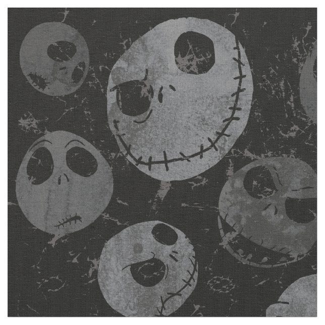 Tissu Jack Skellington Motif (Fermer)