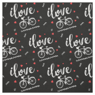 Tissu J'adore les balades à vélo.Toiles de vélo. Spo
