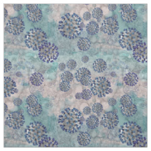Tissu J'ai survécu à Blue Covid Virus