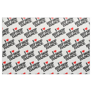 TISSU J'AIME LA DANSE DE HIP HOP