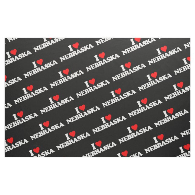 TISSU J'AIME LE NÉBRASKA (Fat Quarter)