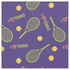 J'aime le tennis sur le violet