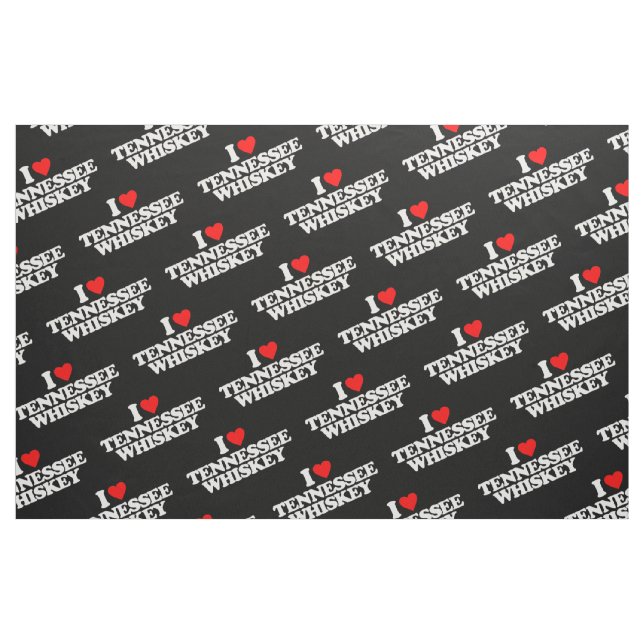 TISSU J'AIME LE WHISKEY DU TENNESSEE (Fat Quarter)