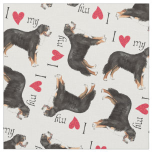 Tissu J'aime mon Berner