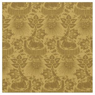 Tissu Jardin de la licorne Renaissance à échelle de poup