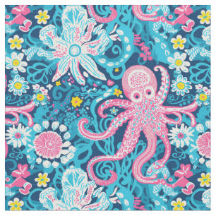 Tissu Jardin de pieuvres de Preppy