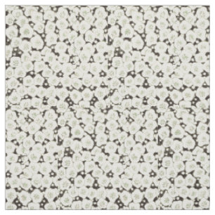 Tissu Jardin floral à fleurs blanches du Japon
