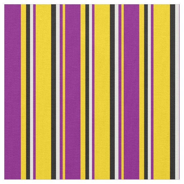 Tissu Jaune, pourpre, cyan clair et noir (Fermer)