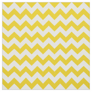 Tissu Jaune Zigzag, Jaune Chevron, Motif géométrique