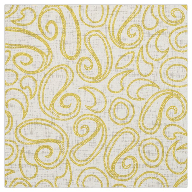 Tissu jaune ziya (Échantillon)